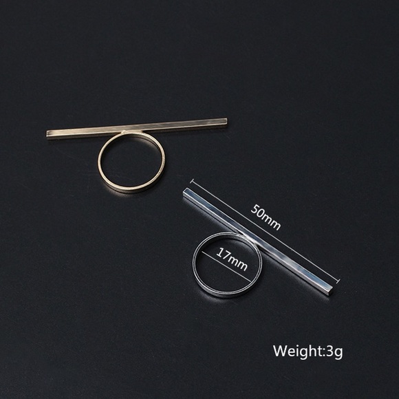 Minimalist Wire Ring Bar Ring - Picture 8 of 13